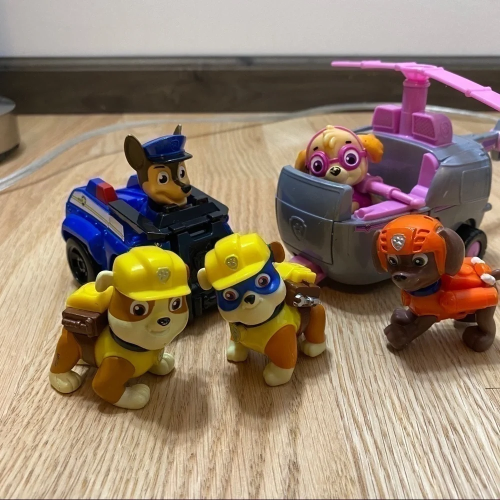 Paw Patrol Play Figure Toy Set Rubble Skye Zuma